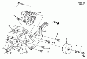 GENERATOR MOUNTING (L19/7.4N)