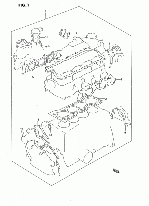ENGINE GASKET SET (OHC:CARBURETOR)