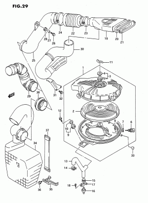 AIR CLEANER (TYPE 1:OHC:FUEL INJECTION)