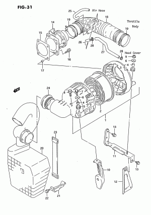 AIR CLEANER (DOHC:RHD, LHD:E43, E61)