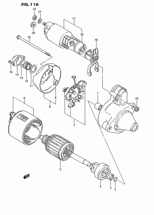 STARTING MOTOR (OHC)