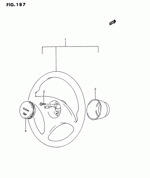 STEERING WHEEL (TYPE 2:GL SPECIAL, GS, SDX, GTI)