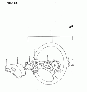 STEERING WHEEL (TYPE 2:GL)