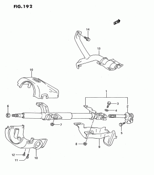 STEERING COLUMN (TYPE 2:GL, GS)