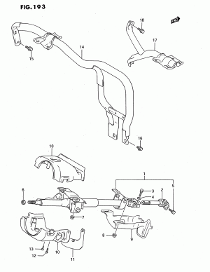 STEERING COLUMN (TYPE 2:SDX, GLX, GTI)