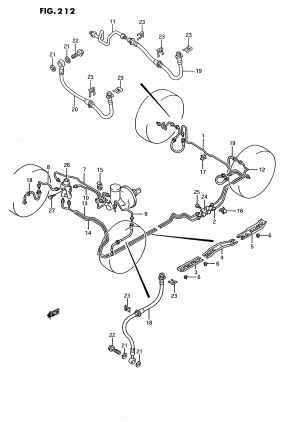 BRAKE PIPING (2DR, 2WD:LHD:3DR, 5DR)