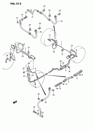 BRAKE PIPING (2WD:RHD:3DR, 5DR)