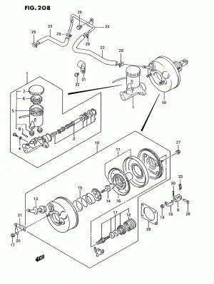 BK MASTER CYLINDER (GL, GS, SDX, GLX:LHD)