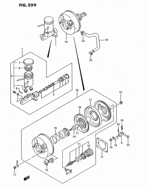 BK MASTER CYLINDER (GL, GS, GLX:RHD)