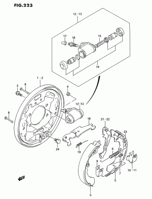 REAR BRAKE DRUM (2WD:4DR)