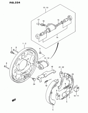 REAR BRAKE DRUM (4WD)