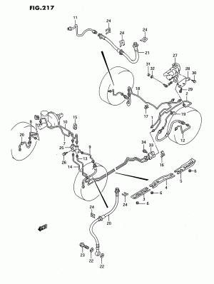BRAKE PIPING (2WD:RHD:4DR:E02, E68)