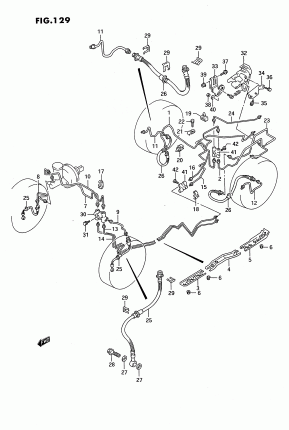BRAKE PIPING (4WD:RHD)