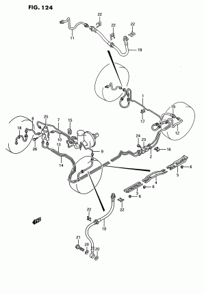 BRAKE PIPING (2WD:LHD)
