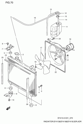 RADIATOR (3DR, 4DR:SY413, SY416)
