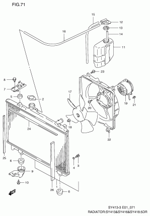 RADIATOR (5DR:SY413, SY416)