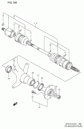 FRONT AXLE (SY413:AT)