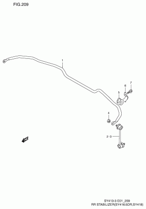 RR STABILIZER (SY413, SY416:5DR, SY418, SY419)