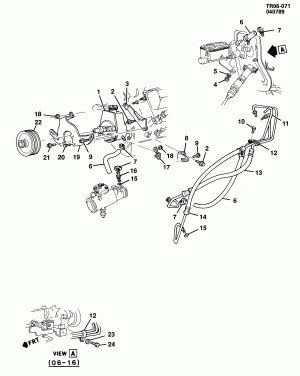 STEERING PUMP MOUNTING & LINES (LH6/6.2C,LL4/6.2J)( EXC A.C.)