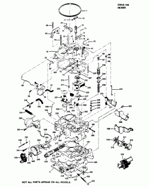 CARBURETOR-QUADRAJET (E4ME)(LB1/4.3N)(M/TRNS)