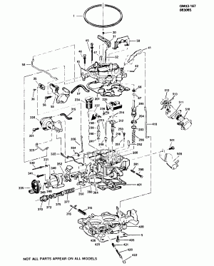 CARBURETOR-QUADRAJET (M4ME)(LT9/350M)(W/CALIF NB2)