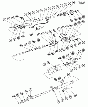 STEERING COLUMN/TILT WHEEL-A/TRNS COLUMN SHIFT