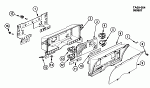 CLUSTER ASM/INSTRUMENT PANEL (W/GAGES OR TACH)