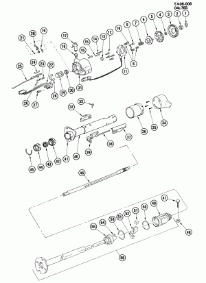 STEERING COLUMN/NON-TILT FLOOR SHIFT