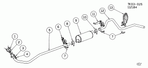 EXHAUST SYSTEM-L6 (L25/292T)(W/H5D EMISSIONS)