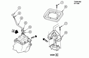 SHIFT CONTROLS/MANUAL TRANSMISSION 4 SPEED (M20)