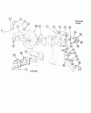 BRAKE PEDAL & MASTER CYLINDER MOUNTING