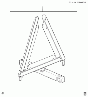 REFLECTIVE TRIANGLE PKG