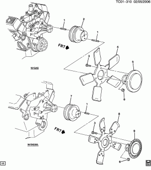ENGINE COOLANT FAN & CLUTCH
