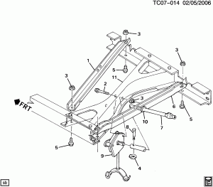 SPARE WHEEL CARRIER (EXC SIDE MOUNTED SPARE P13)