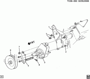 STEERING PUMP MOUNTING (LH6/6.2C,LL4/6.2J,L65/6.5F)