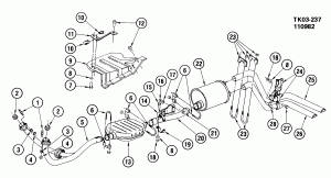 EXHAUST SYSTEM-V8 (LE9/305H,LS9/350L)