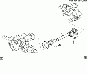 PROP SHAFT/FRONT AUXILIARY