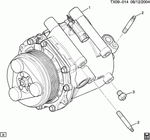 A/C COMPRESSOR ASM (LX9/3.5L, C69)