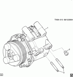 A/C COMPRESSOR ASM (LX9/3.5L, EXC C69)