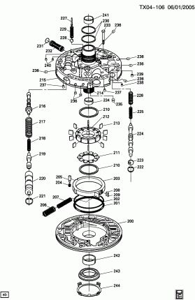 AUTOMATIC TRANSMISSION (M30) PART 5 (4L60E)(ELECTRONIC)OIL PUMP