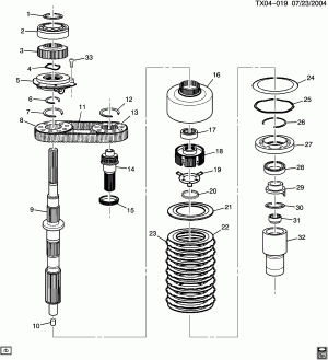 TRANSFER CASE (NP4) PART 2 (NEW PROCESS 136 - ACTIVE) INTERNAL COMPONENTS(NP4)