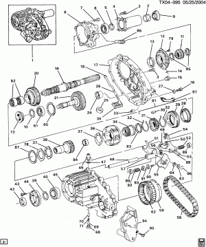TRANSFER CASE (NEW PROCESS GEAR 233C)(NP1,EXC (NP6))