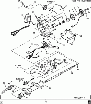 STEERING COLUMN (STANDARD)
