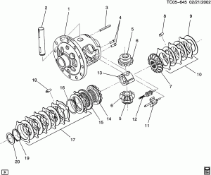 AXLE ASM/REAR 11.50 RING GEAR PART 2 LOCKING DIFFERENTIAL(MW7,G80)