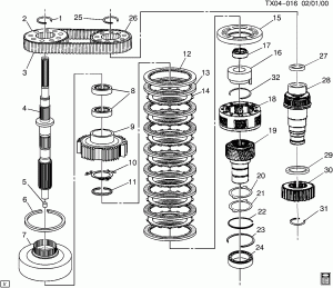 TRANSFER CASE PART 2 INTERNAL COMPONENTS (NEW PROCESS 246 - ACTIVE)(NP8)