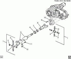PROP SHAFT/FRONT AUXILIARY
