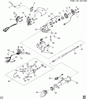 STEERING COLUMN (STANDARD)