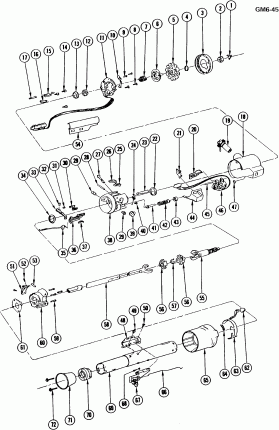 STEERING COLUMN/KEY RELEASE TILT WHEEL-M/TRNS FLOOR SHIFT