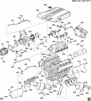 ENGINE ASM-4.6L V8 PART 5 MANIFOLDS & FUEL RELATED PARTS (LH2/4.6A)