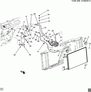 A/C REFRIGERATION SYSTEM (LC9/5.3-3,LH6/5.3M,LMG/5.3-0,LY2/4.8C,LY5/5.3J,L76/6.0Y,L9H/6.2-2)